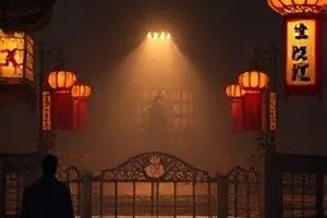 午夜面包房剧集封面，凌晨亮着灯的橱窗与纸条